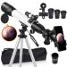 Upgraded Telescope, Astronomy Telescope for Adults, 60mm Aperture 500mm AZ Mount Astronomical Refracting Telescope for Kids Beginners with Adjustable Tripod, Phone Adapter, Nylon Bag