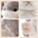 MUZIRI KINOKOO Cute Hamster Plush Pillow Blanket - Soft Folding Throw Blanket for TV, Sofa, Office Nap - Stuffed Toy Blanket - Grey - Buy Online on GoSupps.com