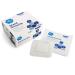Med PRIDE 4inch x 4inch Bordered Gauze-Island Dressing| 25 Pack-Individually Packed Pouches| Wound Dressing with Adhesive, Breathable Borders| Sterile & Highly Absorbent| Latex-Free 4'' x 4''