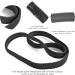Wllhyf Non-Slip Elastic Sports Headbands - 4 Pieces Moisture-Wicking Hair Bands for Running & Yoga (Black) - Buy Online on GoSupps.com
