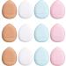 WLLHYF Powder Puff 12 Pieces Triangle Cushion Pads Face Makeup Setting Mini Finger Sponge Brush Beauty Blender for Foundation Concealer Cosmetic Tool - Buy Online on GoSupps.com