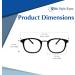 Modern Reading Glasses - Classic Oval Design Lightweight with Metal Spring Hinges - 2.5x Emerald - Best International Shipping - Buy Online on GoSupps.com