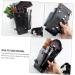 Minkissy 7ST Haircut Storage Bag Case | Organize Scissors & Belts | Leather Hairdressing Bag for Salons | Black 22.5x13.5x5cm | International Shipping - Buy Online on GoSupps.com