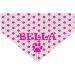 Shop Personalized Pink Dog Hooker - Unique Designs for Collars & Neck Ties - Triangle Pet Accessory - Buy Online on GoSupps.com
