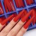 AddFavor XXL Extra Long Matte Red Coffin Fake Nails - 120pcs Full Cover Acrylic False Nails for Women Manicure - Buy Online on GoSupps.com