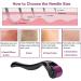 540 Titanium Microneedle Derma Roller Skin Care for Face Facial Wrinkles Hair Loss Stretch Marks Hair Regrowth Micro Needles Professional Microneedling Derma Needling Kit with Case (2.0 mm) - Buy Online on GoSupps.com