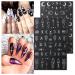 Stylish 3D Metallic Nail Art Stickers - Silver Moon Star & Snake Designs - Luxury Self-Adhesive Decals for DIY Manicure Decoration - Buy Online on GoSupps.com