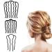 Vintage Meatball Hair Styling Tool Set - 3 PCS Hair Fork Clip & Combs for Updo Bun - Women's Hair Accessories - Buy Online on GoSupps.com