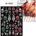 3D Embossed Christmas Nail Art Stickers Decals 5 Sheets 5D Self-Adhesive Snowflake Winter Holiday Nail Supplies Nail Art Design Decoration Accessories - Buy Online on GoSupps.com