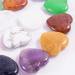 Kioiner 20 Pcs Heart Shape Stones 2 cm Love Heart Healing Crystal Stones Natural Heart Worry Stones Chakras Stones for Women Yoga Witchcraft Meditation Stress Reiki Energy Balancing Home Decoration - Buy Online on GoSupps.com