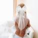 PEOVLVN White Hair Bow Bridal Hair Accessories Bride Bow Hair Clips Large Hair Bow Wedding Veil Bachelorette Party Favors Engagement Party Accessories Bride Bridesmaid Gifts - Buy Online on GoSupps.com