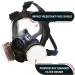 Organic Vapor Chemical & Particulate Respirator with Reusable Clear Eye Protection Mask - 1 Year Warranty - Buy Online on GoSupps.com