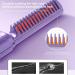 Rechargeable Mini Hair Straightener & Curler - Portable Cordless 2-in-1 Anti-Scald Styling Comb | Travel-Friendly Negative Ion Brush - Buy Online on GoSupps.com
