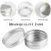 20 Pcs 15ml Aluminum Empty Cream Boxes - Travel-Friendly Round Tin Can with Screw-Top Lid for Lip Balm & Cosmetics - Includes Sticker & Mini Spatula - Buy Online on GoSupps.com