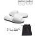 AhfuLife Deluxe White Spa Slippers - Set of 10 Pairs for Party, Guest, Hotel & Travel - Buy Online on GoSupps.com