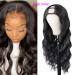 18 U Part Body Wave Human Hair Wig for Black Women - Brazilian U Part Glueless Half Wig 18 Inch - Buy Online on GoSupps.com