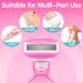 Travel Razors for Women - 5-Blade Mini Razor with Case & Cartridges | Portable Toiletries in Pink - Buy Online on GoSupps.com