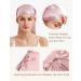 Lilysilk 100% Mulberry Silk Hair Hood - 19 Momme Sleeping Cap for Curly Hair - Peach Pink Night Hat for Women - Buy Online on GoSupps.com