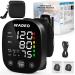 Wadeo Digital wrist blood pressure monitor with LCD screen portable blood pressure monitor for home or on the go precise measurement voice transmission 2 x 99 memory heart rate monitoring