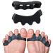 PrimalStep Toe Separators to Correct Foot and Bunion Pain, Plantar Fasciitis - Toe Straightener to Improve Functional Athletic Mobility - Stretches to Fit