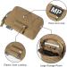 TOPTACPRO Tactical MOLLE Admin Panel Pouch - Small Chest Pouch for Tactical Vest - 500D Cordura Nylon - Coyote Brown - Buy Online on GoSupps.com