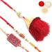 Ghasitaram Gifts Rakhi for Brother Rakhis Online - Set of 3 Bong of Blessings Bhaiya Bhabhi Rakhi and Selfiewala Bhai Kids Rakhi