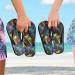Mnsruu Black Palm Leaf Flip Flops - XL for Home Hotel Spa & Travel | Eco-Friendly Comfort - Buy Online on GoSupps.com