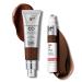 IT Cosmetics CC+ Cream with SPF 50+ Natural Finish Full Coverage Foundation (Deep Mocha - 1.08 fl oz) & Do It All Radiant Concealer Multivitamin Serum Makeup (620 Deep Cool - 0.2 fl oz)