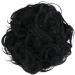 CAISHA by PRETTYSHOP Black Messy Scrunchie Bun | Voluminous Wavy Hairpiece | Heat-Resistant Synthetic Fibres - Buy Online on GoSupps.com