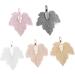 EXCEART 4 Pcs Key Rings for Keychains Leaf Charm Connector Alloy Pendant Charm Set Combo Plate Cereals 3.5*2.7*0.1cm Pink - Buy Online on GoSupps.com