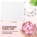 Compressed Disposable Face Towel Cleaning Kit - 100pcs Portable Travel Wipes for Camping Hiking Hotel & Backpacking - Light Pink - Buy Online on GoSupps.com