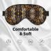 Yellow Snake Print Unisex Sleeping Eye Mask | Soft Adjustable Face Mask for Perfect Sleep - Buy Online on GoSupps.com