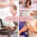 24Pcs Short Blue Line Almond Press on Nails - Glossy Geometric French Tips for Women - Buy Online on GoSupps.com