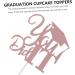 Warmhm 20 Pcs 2021 Graduation Cake Arrangement Cover Rose Goldx2pcs 13x13.5cmx2pcs - Buy Online on GoSupps.com