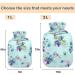 NAANLE 2L Hot Water Bottle with Lid - Grape Flowers | Transparent Heat Bottle for Back Pain Relief & Cold Therapy - Buy Online on GoSupps.com
