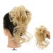 Hair Chignon Synthetic Curly Hair Bun Ponytail Hair Extensions Long Messy Curly Hair Bun with Elastic Band Women Hair Bun Headbands Messy Bun Hair Piece (Color : 0011)