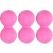 Verdant Touch Neck Massage Ball - Silicone Peanut Shape for Neck & Shoulder Relief 3 Pack - Rose Red | International Shipping Available - Buy Online on GoSupps.com