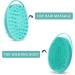 3PCS Silicone Loofah Exfoliating Body Scrubber Set - Shower Bath Sponge for Sensitive Skin - Double-Sided Brush for Men Women - Black Blue Green - Buy Online on GoSupps.com