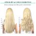 Buy Doores Extensions Real Hair - Bleach Blonde 40cm 16 inch Clip-In Extensions | 9 Pieces 150g Remy Human Hair for Thick Natural Look #613r - Buy Online on GoSupps.com