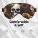 Sunflower Halloween Skull Sleep Mask | Adjustable & Breathable Eye Mask for Comfortable Sleep - Shop Internationally - Buy Online on GoSupps.com