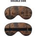 Buy Brown Cowhide Art Print Unisex Sleep Eye Mask | Soft Comfort Eye Shade for Travel Yoga & Shift Work - Buy Online on GoSupps.com