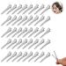 Alligator Clips Metal Alligator Curl Clips Duck Bill Hair Clips Silver Hair Clips with Storage Box Alligator Curl Hair Clips for Hairdressing Salon Hairdressing DIY 60 Pieces