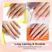 LanFo 12 Colors Gel Nail Polish Set with Base Coat and Top Coat - Nude Brown & Pink Glitter Gel Polish for DIY Nail Art - UV LED Soak Off Formula - Buy Online on GoSupps.com