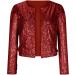 Women's Fall Plus Size Sequin Shrug Long Sleeve Sparkle Sequins Blazer Jacket Lightweight Lapel Party Blazer Red Medium - Buy Online on GoSupps.com