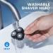 LOBINH Electric Razor for Men - Rechargeable Rotary Shaver with Washable Head, USB Type-C Charging - 4D Floating Head Technology - Navy Blue - Buy Online on GoSupps.com