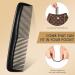 2-Piece Black Plastic Hair Combs Set - Fine and Standard Tooth Hair Cutting Comb for Women and Men - Hairdressing Styling Combs for Salon and Home Use - Buy Online on GoSupps.com