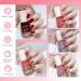 6-Piece Non-Toxic Water-Based Nail Polish Set: Quick-Dry Long-Lasting Nude and Red Shades with Bright Oil and Holographic Gel for DIY Nail Art at Home. No UV Required. Includes Purple Hue Pink series *6 - Buy Online on GoSupps.com