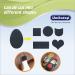 UNIKSTEP Non-Slip Shoe Sole Grips - 5 Pairs Anti-Skid Rubber Pads for Noise Reduction & Protection | Self-Adhesive Cushion (Black) - International Shipping Available - Buy Online on GoSupps.com