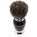 Edwin Jagger Imitation Ebony & Nickel Pure Badger Shaving Brush - Black | Men's Shaving Brush for Cream or Soap - Buy Online on GoSupps.com