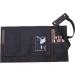 Salon Hair Tools Bag - Barber Scissors Pouch | Roll-Up Organizer in Black Fabric - Buy Online on GoSupps.com